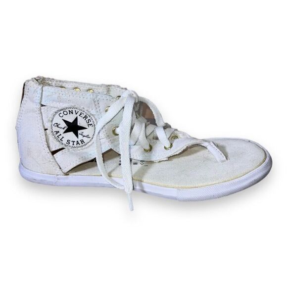Converse Chuck Taylor CT Gladiator Hi White /Gold 547243F Women's 6 - Picture 7 of 11